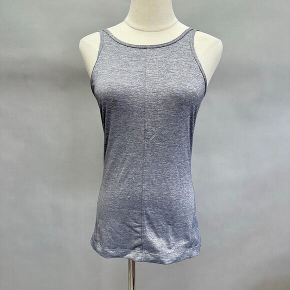 Lululemon Open Back Tank in Gray size 6 high neck yoga workout - Picture 2 of 15